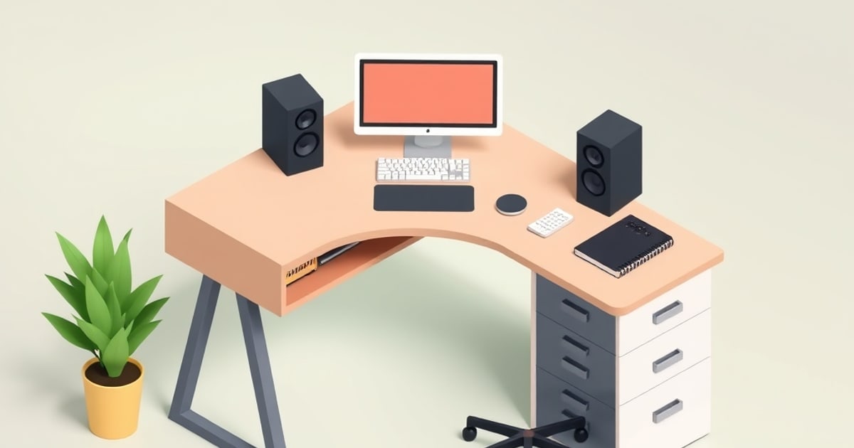 A standing desk control keypad with memory preset buttons