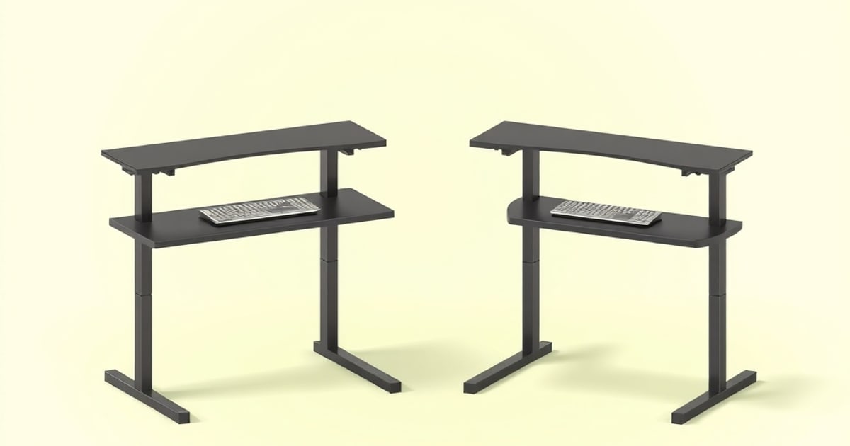 The motor housing and legs of an electric sit-stand desk frame