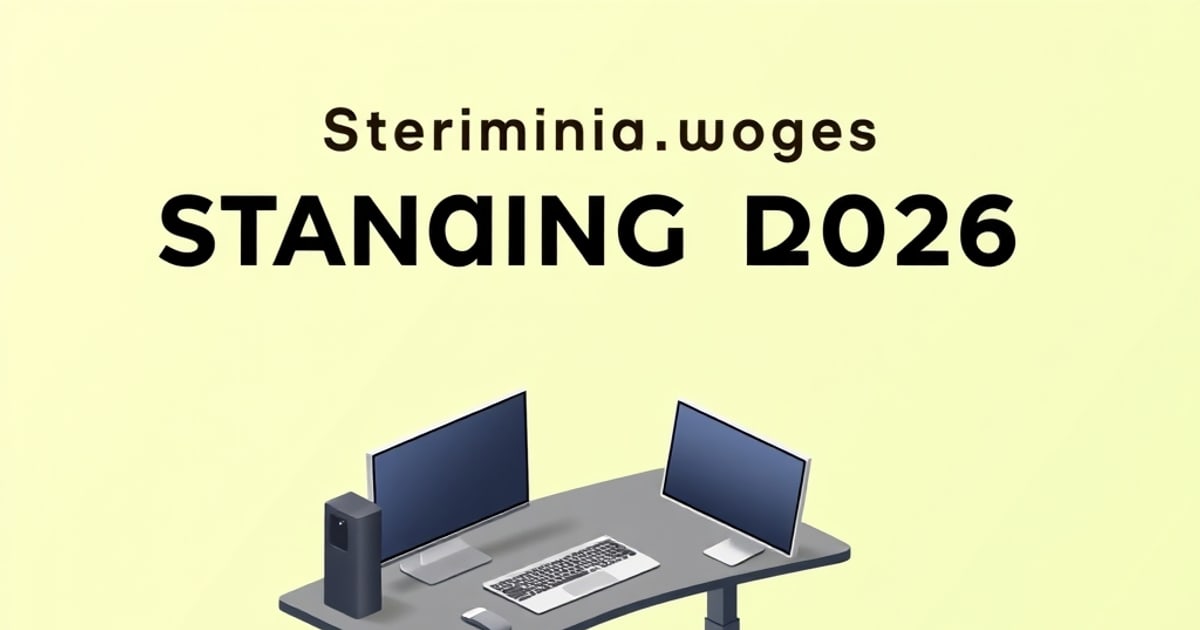 A sit-stand desk raised for standing work